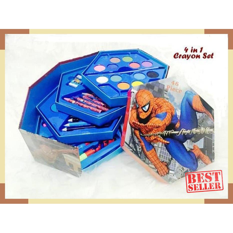 

RESTOCK Crayon set segi 6 enam 46pcs 46 pcs art set warna color Anak Gambar Ok ORI