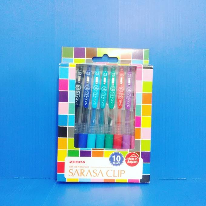 

Buruan beli] BOLPEN SARASA CLIP ZEBRA SET ISI 10 WARNA/sarasa clip
