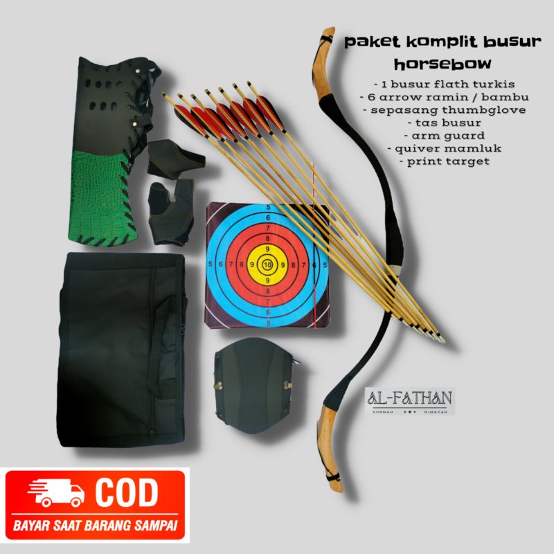 AL-FATHAN  PBPH - paket busur panah horsebow  flath lengkap