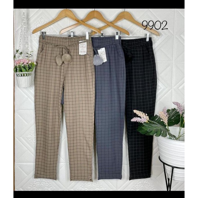 celana jogger zara import kotak celana pompom