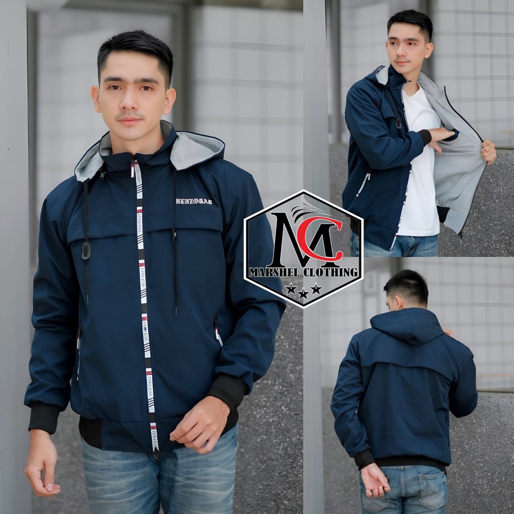 RCL - Jaket Pria Outdoor Polos Waterproof Anti Air Original Jaket Pria Motor Bikers Turing Branded Warna Hijau Army dan Hitam