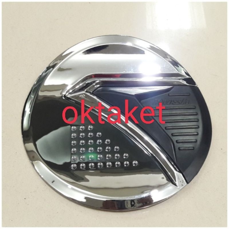 Tank cover/ tutup tangki mobil all new Rush 2018 2020 2022 Prestige Chrome