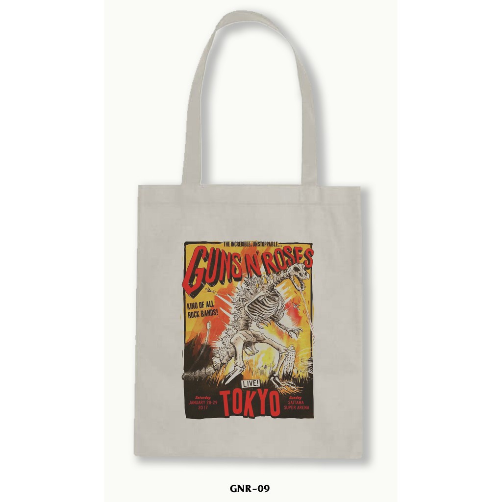 TOTE BAG BLACU 30X40 -Guns N' Roses 02