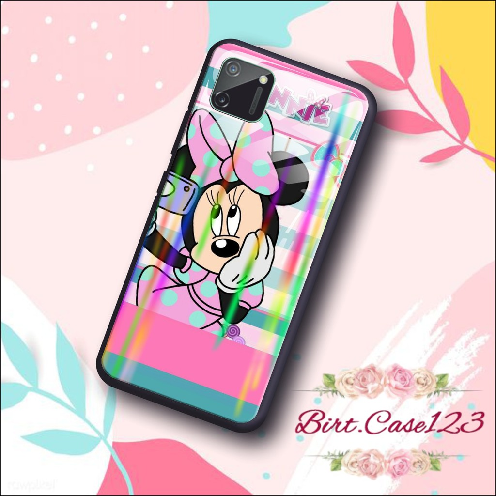 back case glass aurora MINNIE MOUSE Samsung J2prime G530prime A01 CORE A20 A30 A20s A50 A50s BC154