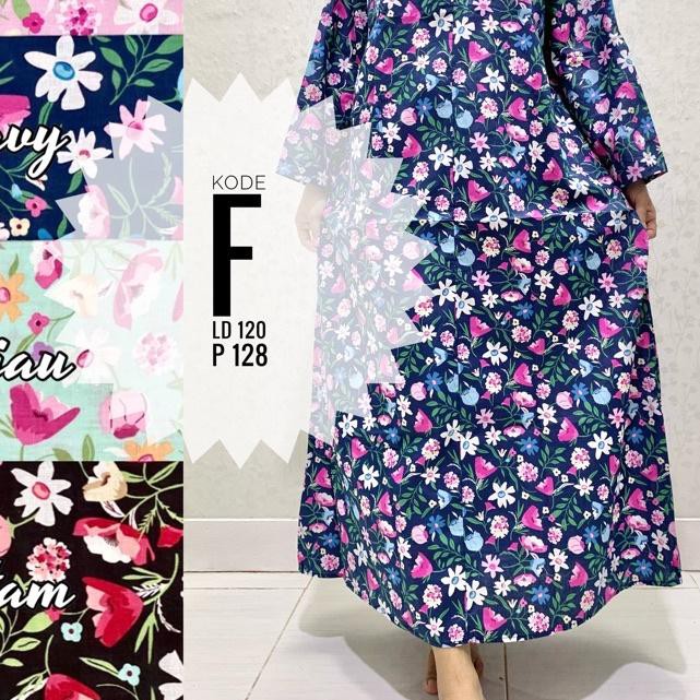 ➣ Longdress Daster Lengan Panjang Katun Jepang Lokal Pretty Girl Busui Bumil ➬