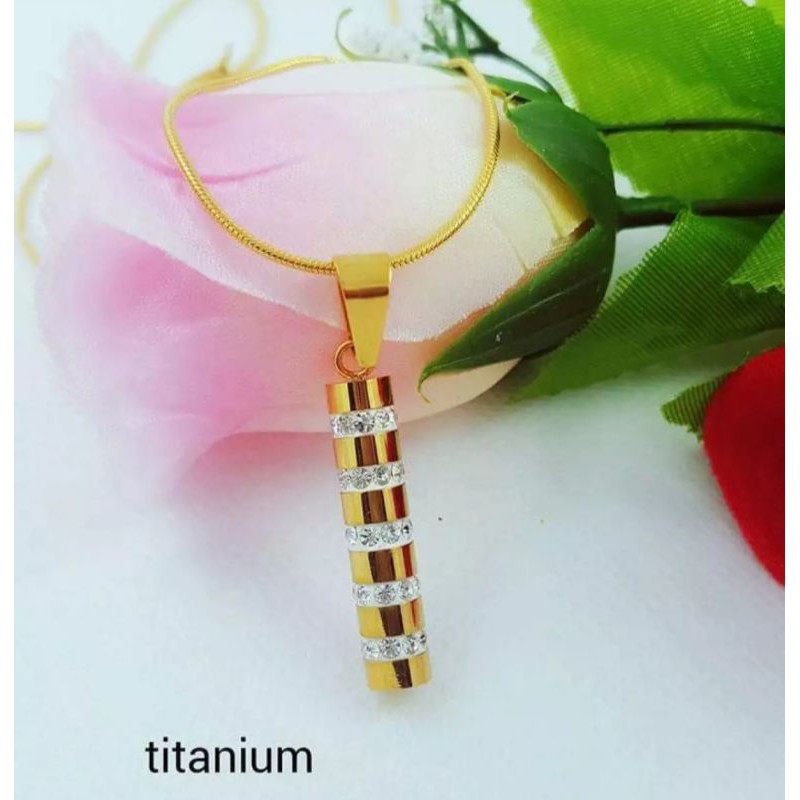 kalung titanium tabung