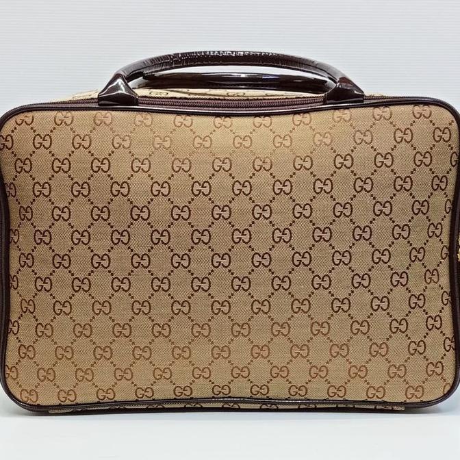 Tas travel bag kanvas gucci