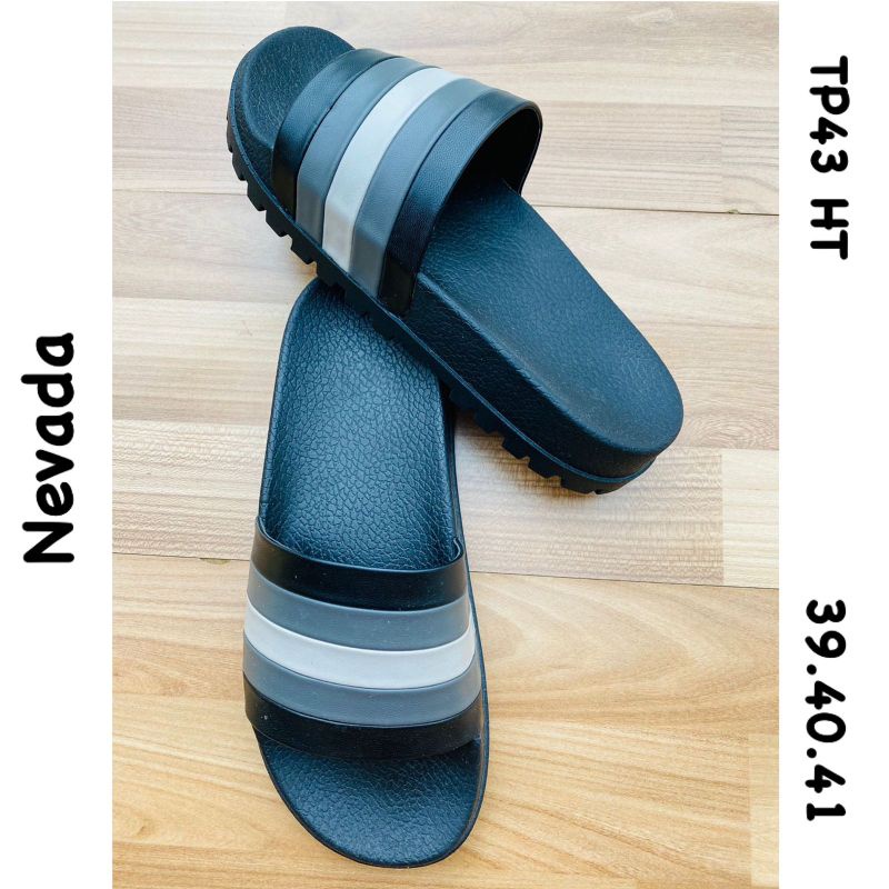 Sandal Pria Slop Nevada hitam