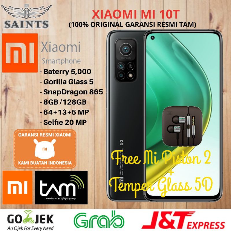 Xiaomi Mi 10T Ram 8GB Rom 128GB 8/128 Garansi Resmi Tam 15 Bulan