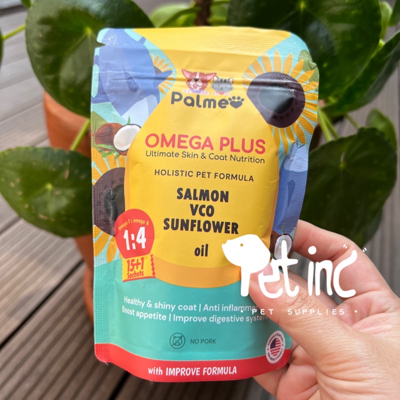 Palmeo omega plus ultimate skin and coat nutrition untuk anjing dan kucing