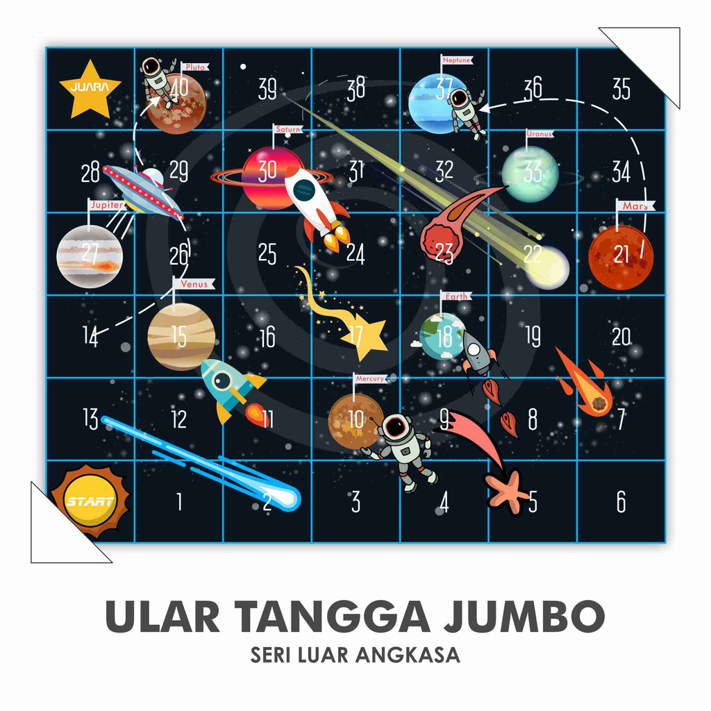 Ular Tangga Jumbo Murah Edukasi 2x2.5 m