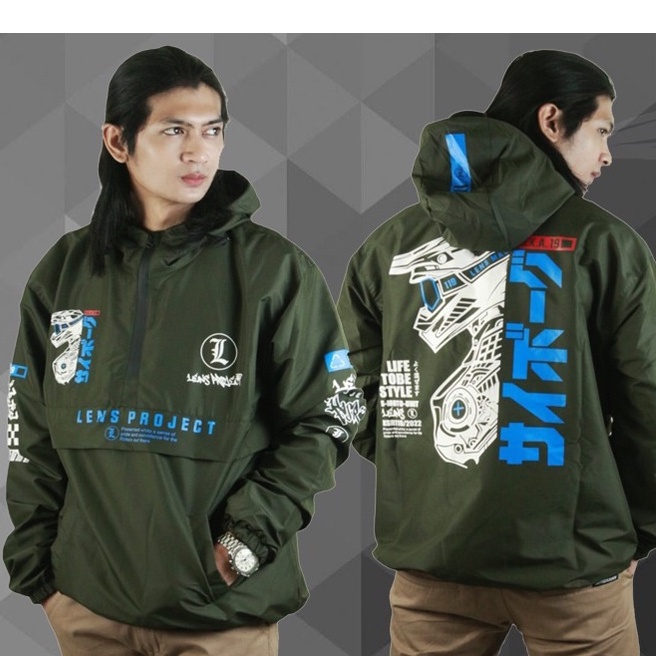 JACKET COUGLE RACING PRIA WANITA - JACKET PARASUT SAKU DORAEMON