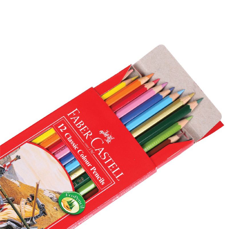 

Pensil warna Faber Castell 12 panjang Classic ( 1set/12wrn ) RB9