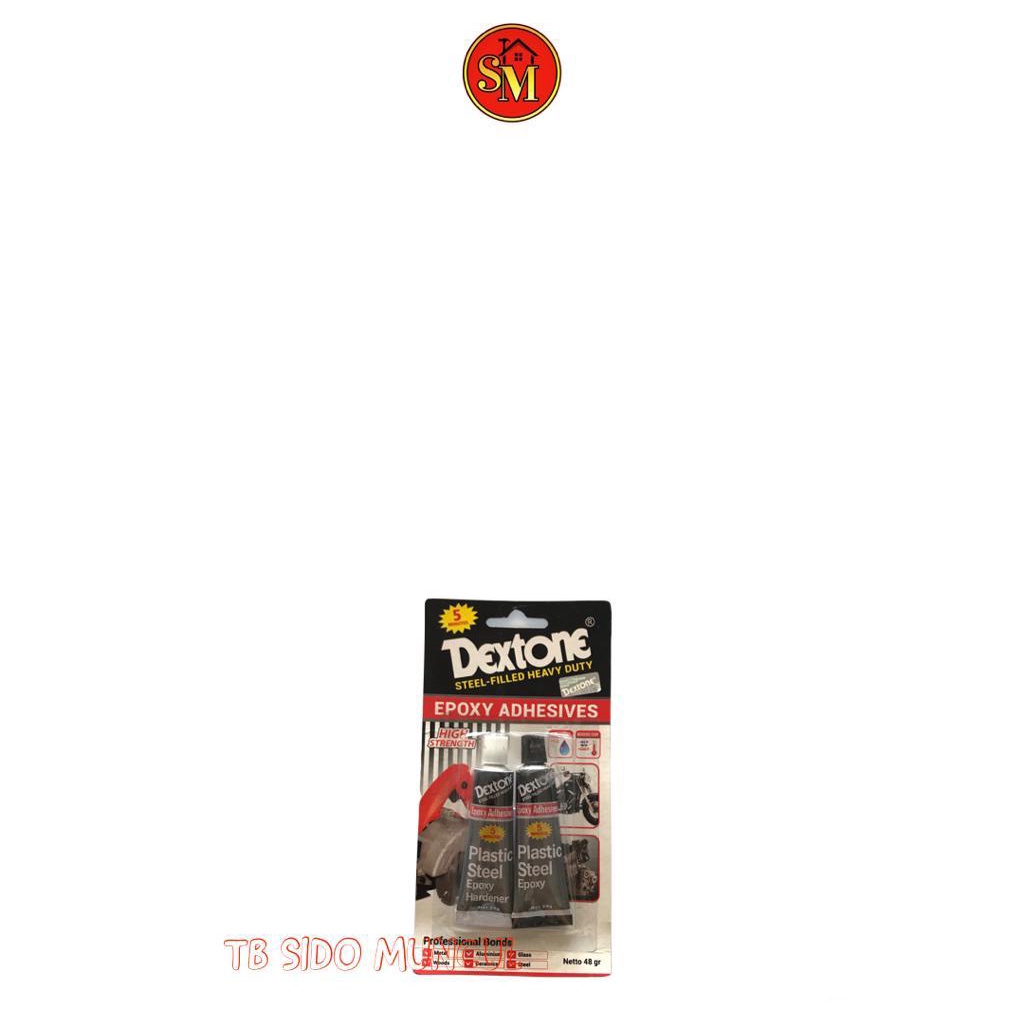 Lem besi epoxy 2 komponen 5 menit dextone 48gr