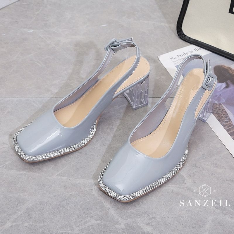 [COD] 712 Sanzeil Miror Heels Sepatu Wanita Import