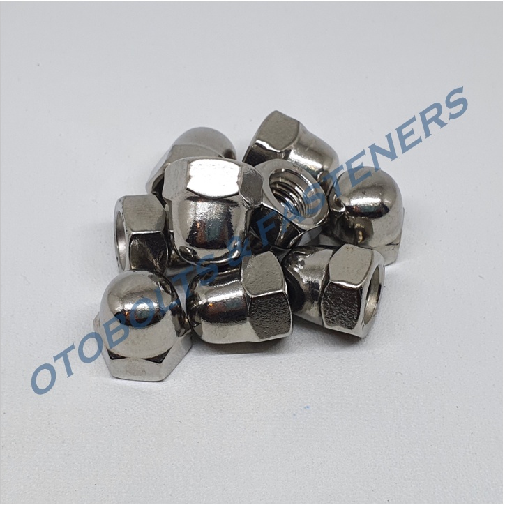 SUS304 Mur Topi M8 Stainless Steel / Cap Nut Stainless