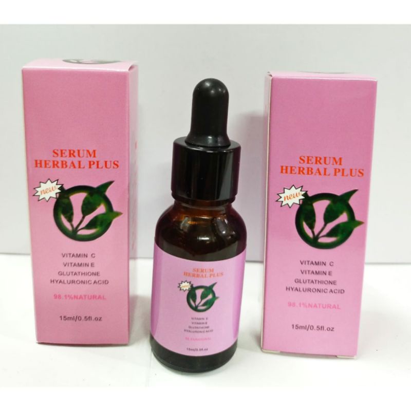 ( Perpc) Serum Herbal Plus Whitening / Facial Serum Original -15 ml