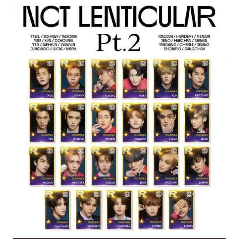 Po Sharing Lenticular Card Nct 2020 Pt 2 Shopee Indonesia