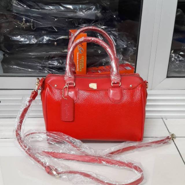 Papillon leather original k3275 merah 22x16