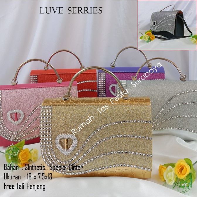 Tas Murah,Tas Mewah,Tas Selempang,TAS LUVE PINK