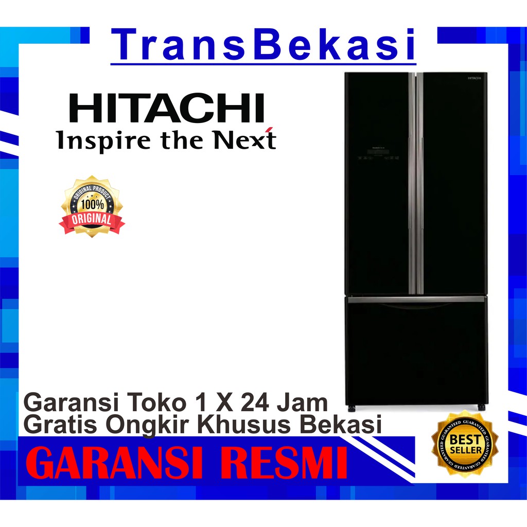 Kulkas HITACHI R WB56 PGD9 GBK khusus bekasi free ongkir