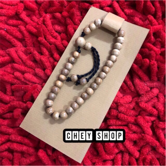 Tasbih Gelang Gaharu (ORIGINAL) Tasbih Gaharu Tasbih Kayu Gaharu Gelang Tasbih Gaharu