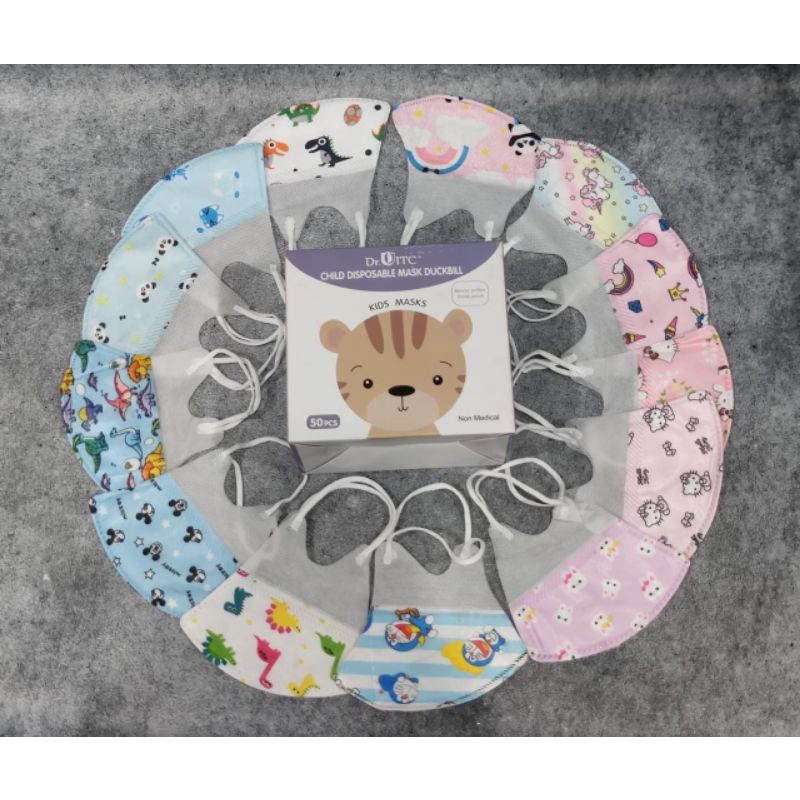 Masker Duckbill anak berkarakter