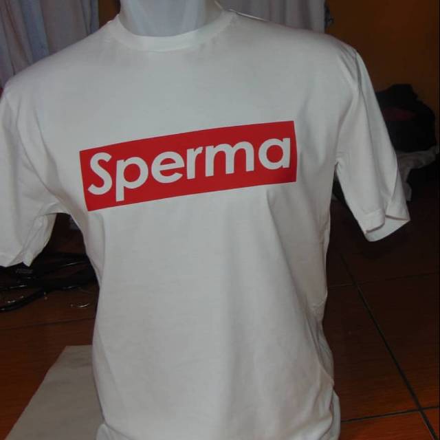 Kaos Tshirt "SPERMA" plesetan Supreme
