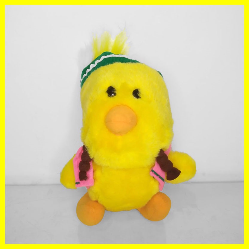 Mainan Anak Boneka Gantung Karakter Hewan Binatang Little Chicken Ayam Kecil Indian Kuning Lucu