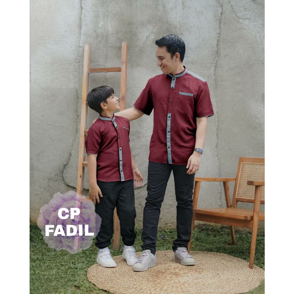 COUPLE FADIL BAJU KOKO FASHION PRIA AYAH ANAK SEPASANG BAJU MUSLIM TERLARIS TERBARU