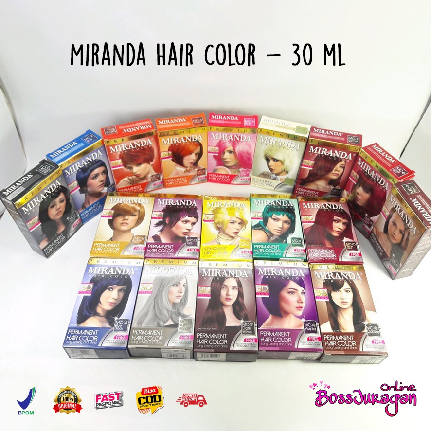 (BOSS) Miranda Hair Color - 30ml ( Pewarna Rambut )