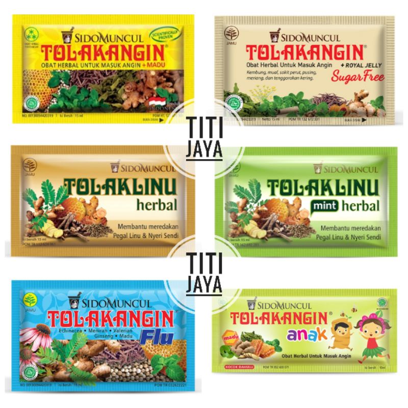 TOLAK ANGIN FLU TOLAK LINU MINT HERBAL SUGAR FREE MADU SIDOMUNCUL DUS BOX GROSIR TERMURAH