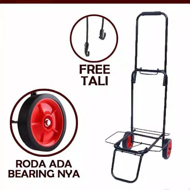 Trolley Besi / Keranjang Galon Air Besi Lipat (GRATIS TALI!!) troli Trolly