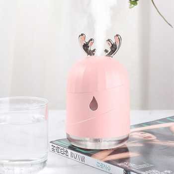Diffuser Aromatherapy Essential Oil / Air Humidifier / Pelembab Ruangan-PINK-RUSA