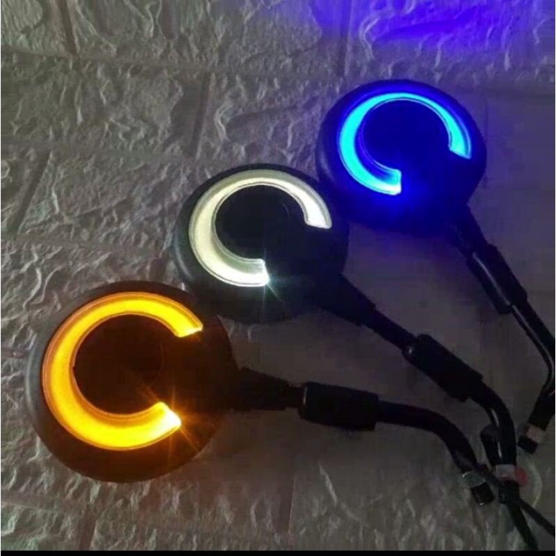 Spion Model Scoopy Lampu Led Spion Variasi Bulat Universal Scoopy,Fino,Vespa,Mio,Vario spion  model 
