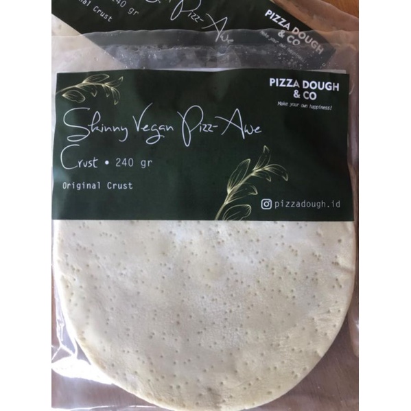

Adonan Pizza 22cm isi 2 Vegan Italian Piza Dough Thin Crust Tipis