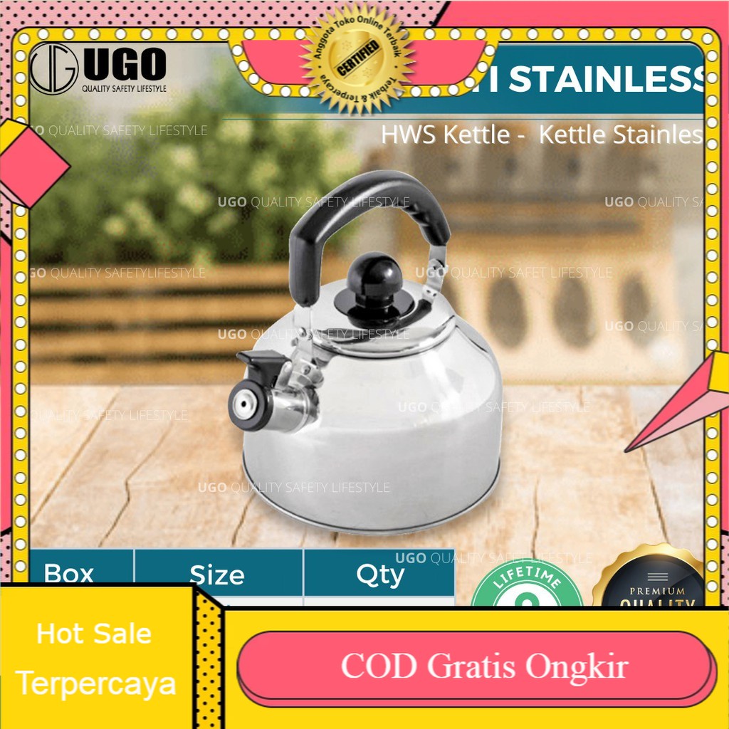 TEKO TEMPAT WADAH AIR MINUM STAINLESS PEMANAS AIR