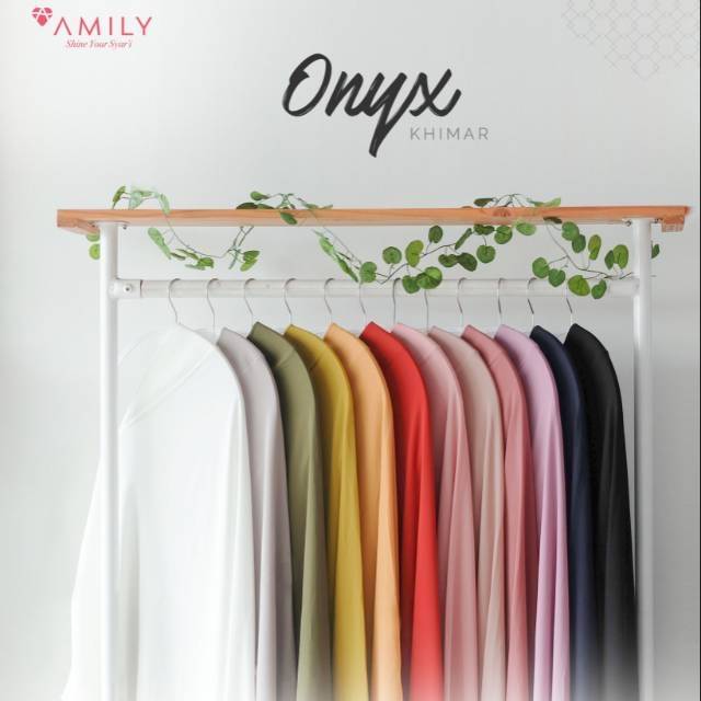 KHIMAR ONYX AMILY - Khimar polos khimar serut khimar amily khimar syari jilbab syari hijab syari