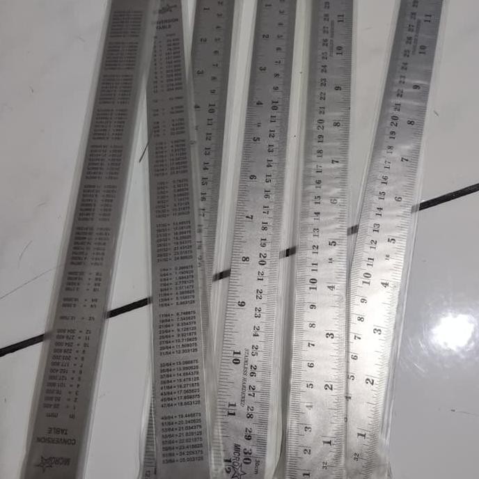 

TERMURAH PENGGARIS / GARISAN BESI STEEL RULER 30 CM