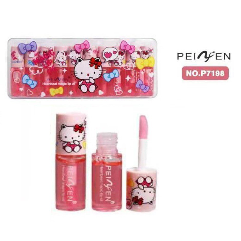 Lipgloss HELLO KITTY Magic Pink PEIYEN Lip Oil HK Lipgloss Bening Lip Tint Korea / Lip Gloss Tahan Lama Anti Air / Liptint Lipbalm Lipstick Lip Balm Pelembab Bibir Pink Alami Pelembab Bibir Kering Pecah