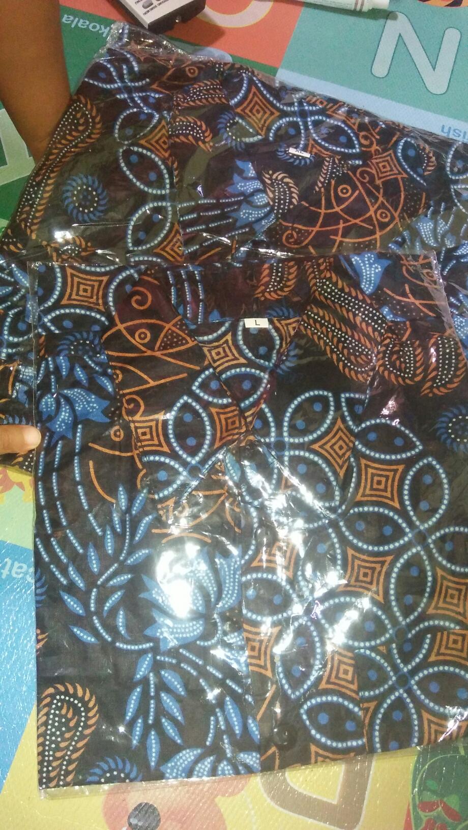 Batik Couple Keluarga Sania Ruffle Ori Ndoro Jowi Dnt Mataram