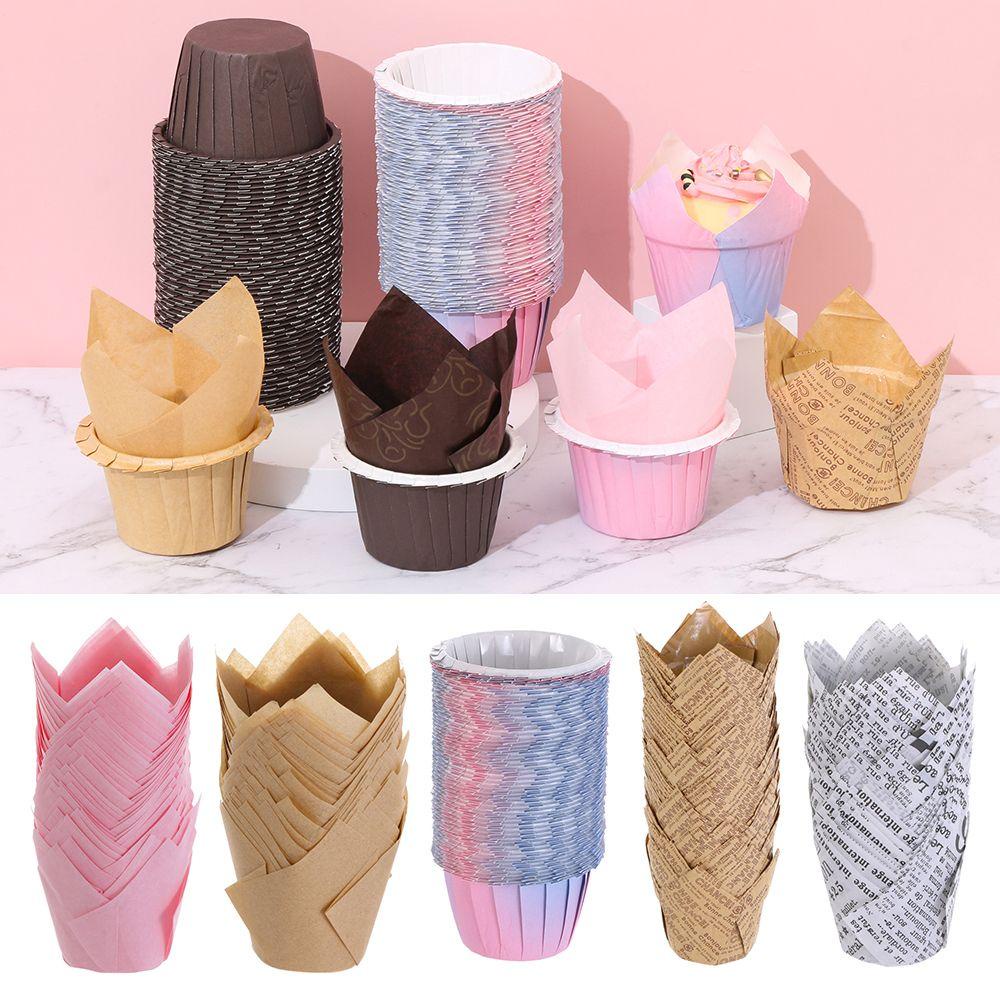 Wonder 50 Pcs Kue Muffin Cangkir Perlengkapan Pesta Nampan Kue Pastry Tools Cupcake Liners