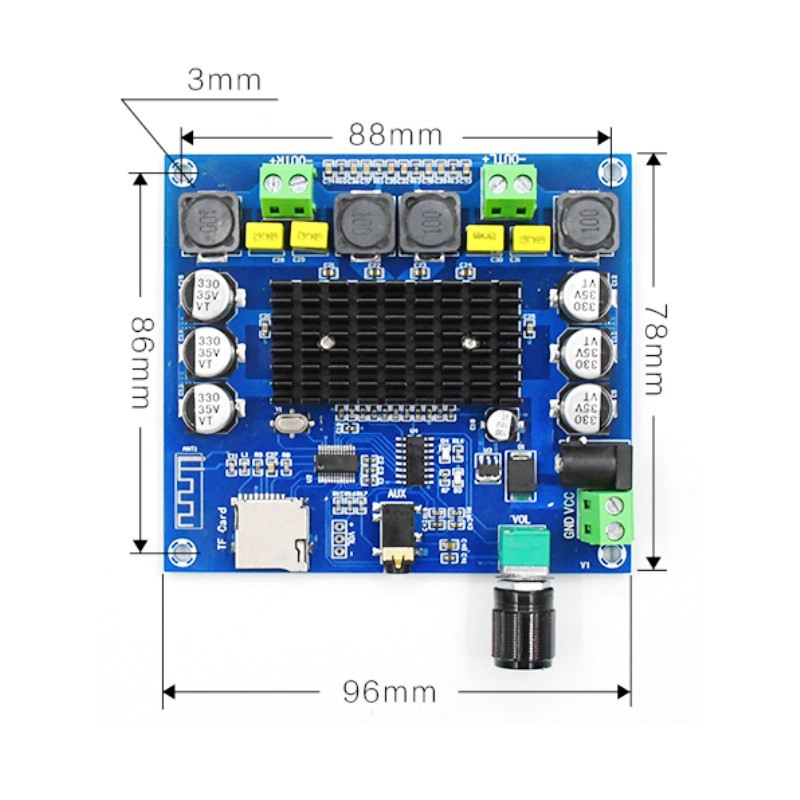 Bluetooth Power Amplifier (2x50Watt) TPA 3116D2 ( 314 )