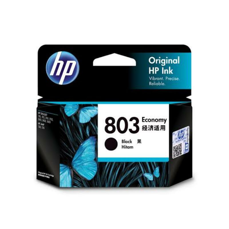 Tinta HP 803 Black HP803B Economy Original Ink Cartridge