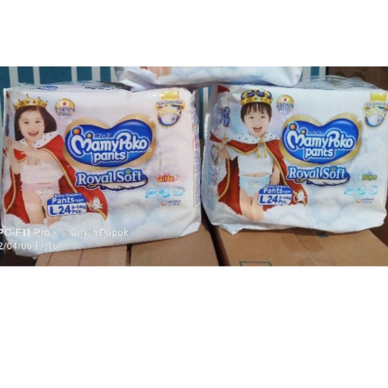 Mamypoko Pant ROYAL SOFT L.24 (BOY&GIRL),M.34/mamypoko extra slim M.30