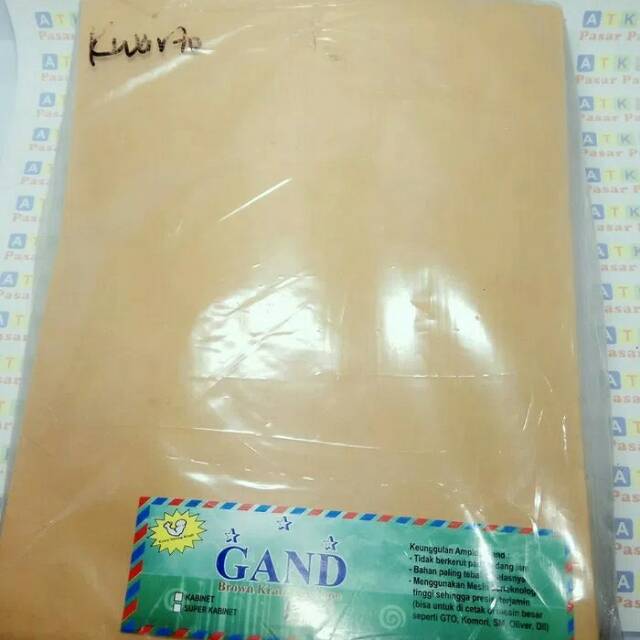 

Amplop Coklat Kwarto seal isi 100 Lembar