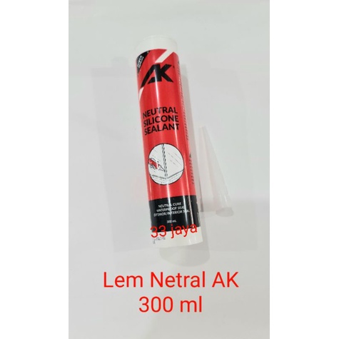 

Lem Silikon Kaca Netral Merk AK 300 gr