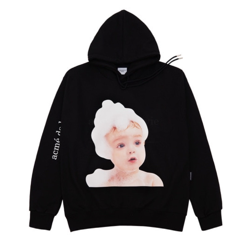 ACME DE LA VIE ADLV BABY FACE HOODIE BLACK BUBBLE