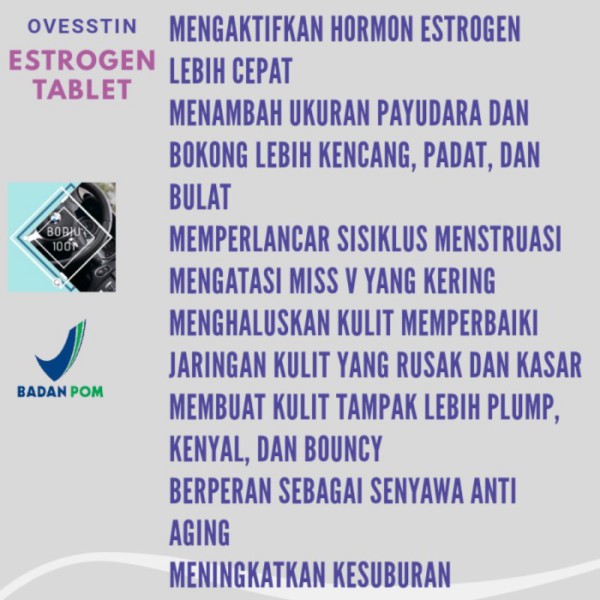 Kesehatan Ori Bpom Ovestin Tablet Hormon Estrogen Shopee Indonesia