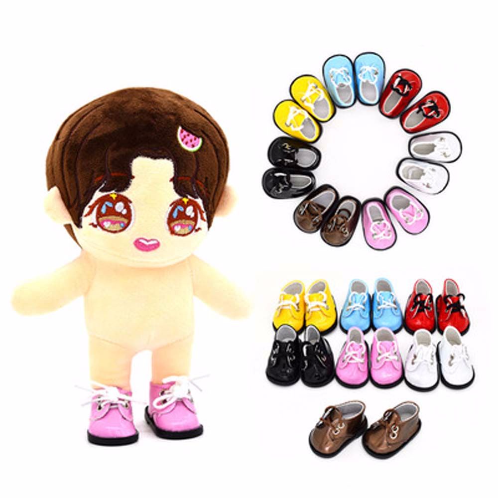 LANFY Cute Mini Doll Shoes Childrens Gift Doll Boots PU Shoes for BJD Doll Christmas Gift DIY Toys Handmade Doll Accessories for EXO Russian 5.5*2.8cm Fashion Sequin Shoes/Multicolor